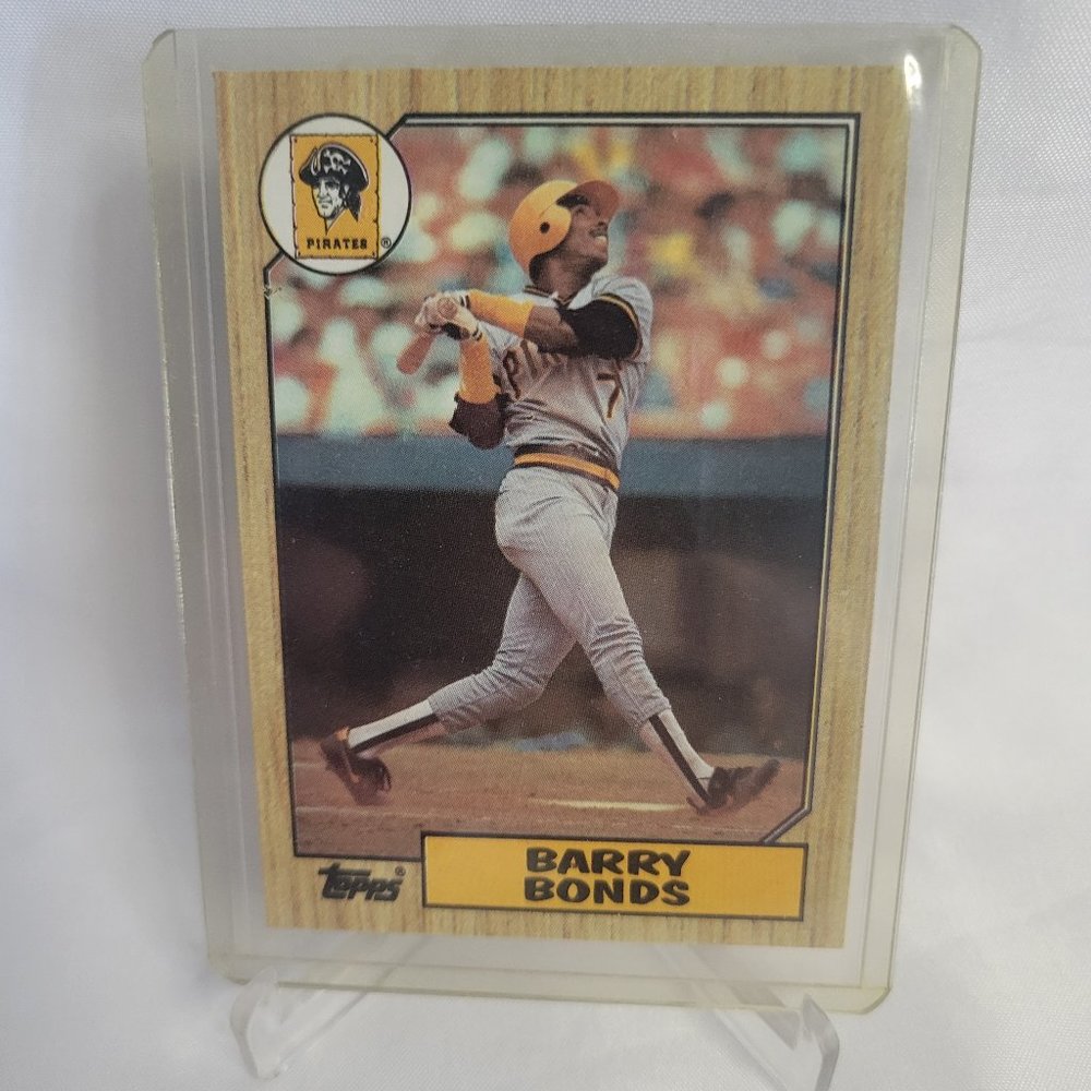 Barry Bonds 1987 Topps Error Card #320 Double Error. 30+ yr card